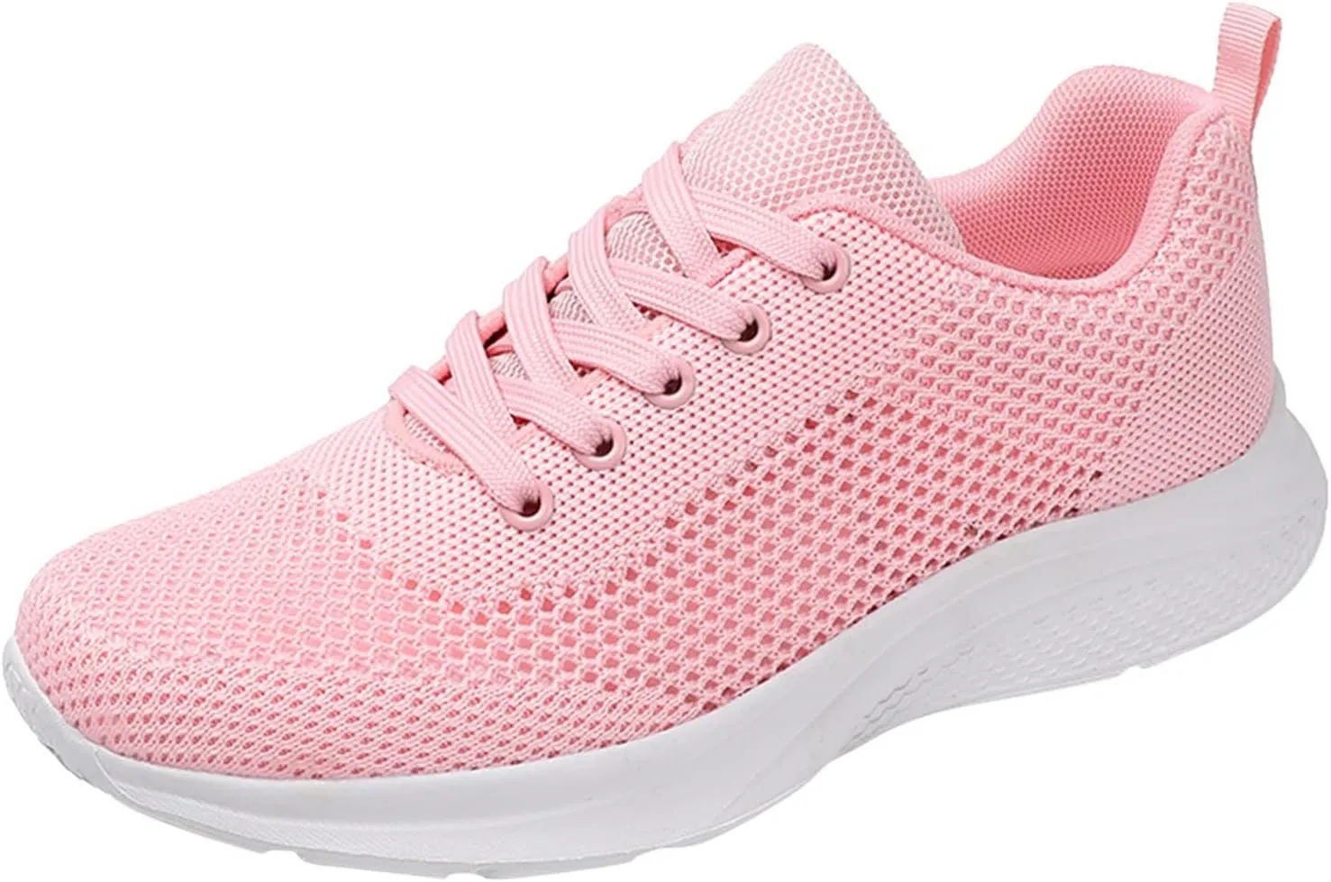 Womens Ladies Walking Running Shoes Slip On Lace-Up Womens Tennis Shoes Sport Women's Shoes Casual Black Platform Sneaker White Tennis Shoe Trainers Shoe