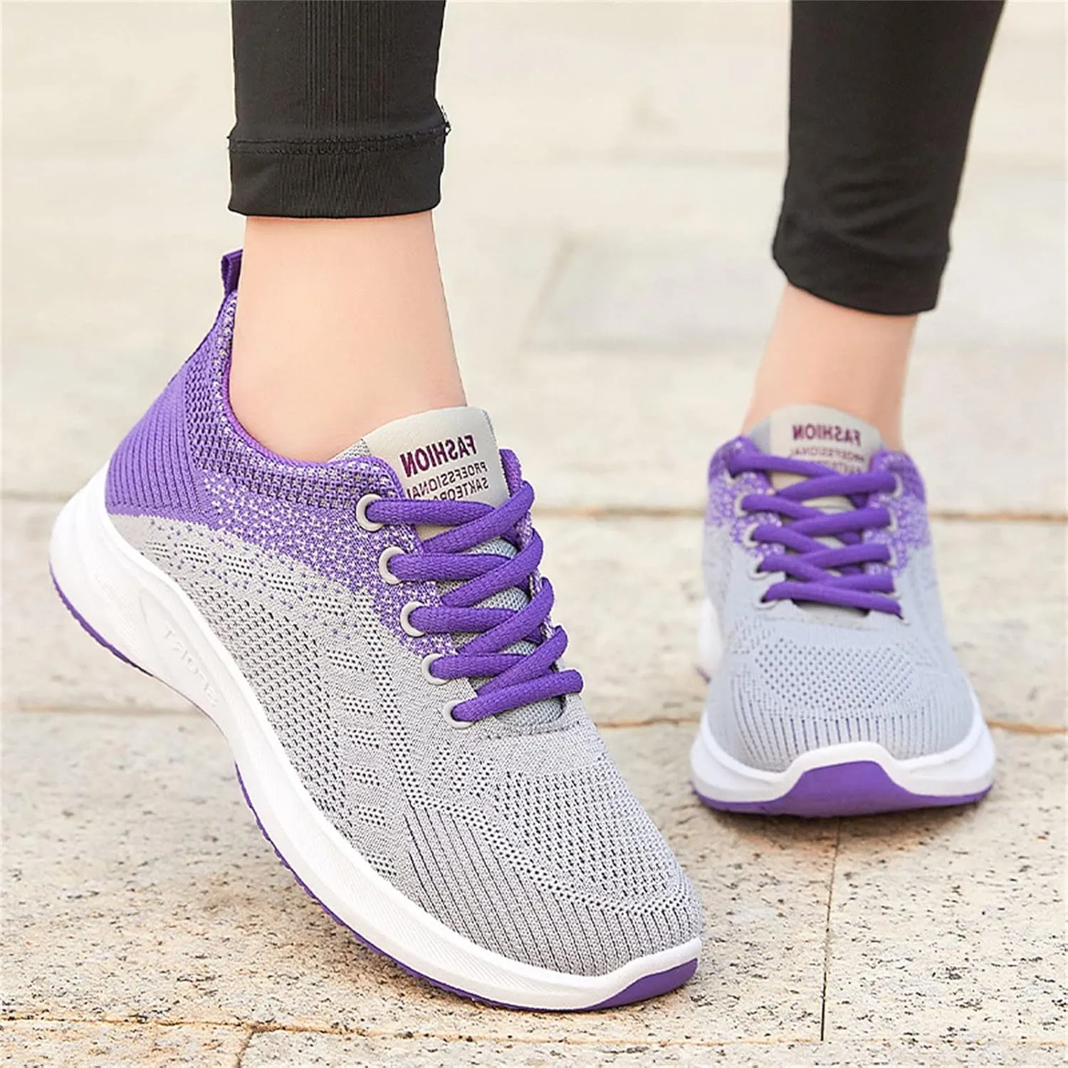 Women's Minimalist Walking Shoes Wide Toe Lace Up Non Slip Work Shoes Women Lightweight Dressy Casual Shoes Fashion Sneakers 2025 White Tennis Shoe Cross Trainer Shoe