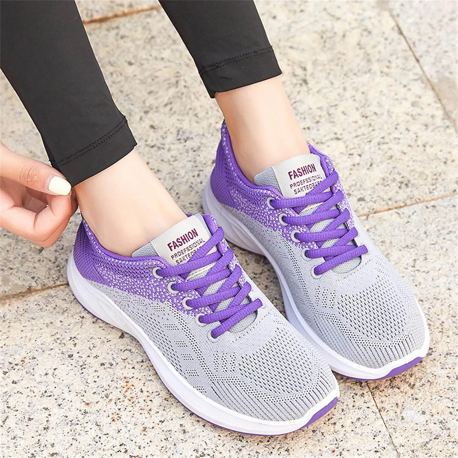 Women's Minimalist Walking Shoes Wide Toe Lace Up Non Slip Work Shoes Women Lightweight Dressy Casual Shoes Fashion Sneakers 2025 White Tennis Shoe Cross Trainer Shoe