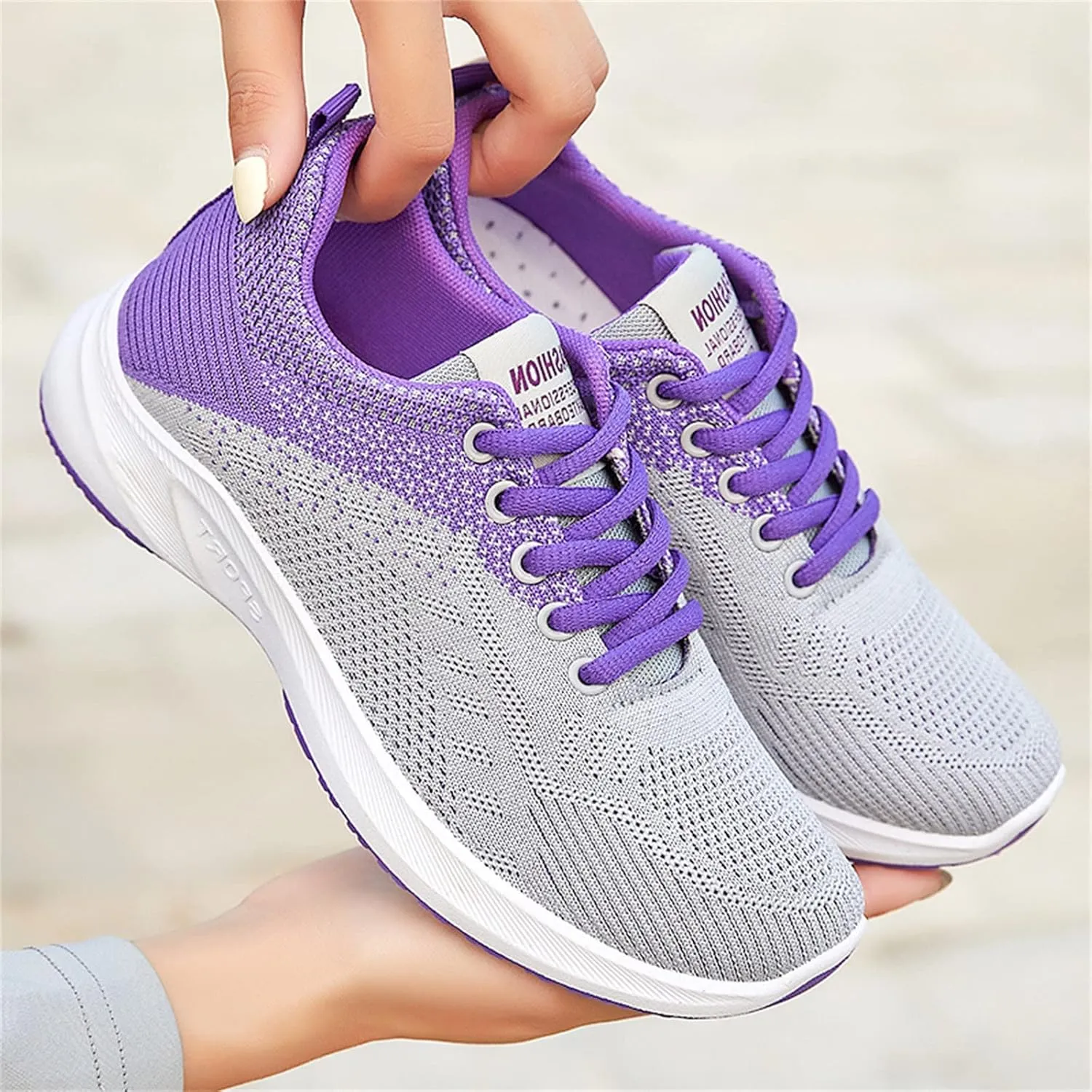 Women's Minimalist Walking Shoes Wide Toe Lace Up Non Slip Work Shoes Women Lightweight Dressy Casual Shoes Fashion Sneakers 2025 White Tennis Shoe Cross Trainer Shoe