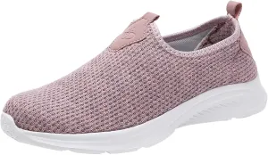 Womens Slip On Walking Shoes Lightweight Breathable Non Slip Non Slip Work Shoes Women Casual Women's Casual Shoes Waterproof Sneakers Tennis Shoe Cross Trainer Shoe