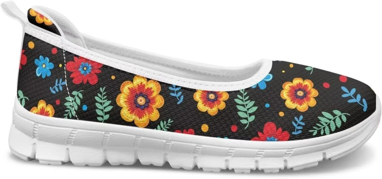 Women's Walking Loafers Slip On Casual Comfortable Workout Shoes Light Elastic Outdoor Camping Shoe Size 6-11 White Sole