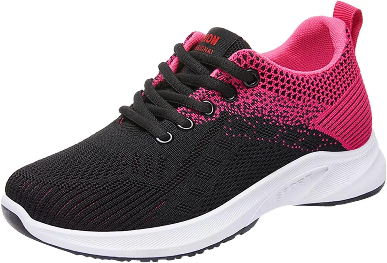 Womens Walking Shoes Lace Up Lightweight Memory Foam Cheer Mens Running Shoes Sports Shoes Casual Slip On Sneakers Platform Tennis Shoe Trainers Shoe