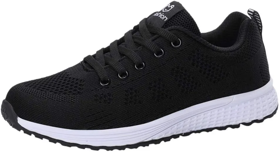 Womens Walking Shoes Lace Up Lightweight Memory Foam Cheer Running Shoes for Women Slip On Casual Dress Shoes Dress Sneakers Brown Tennis Shoe Cross Trainer Shoe