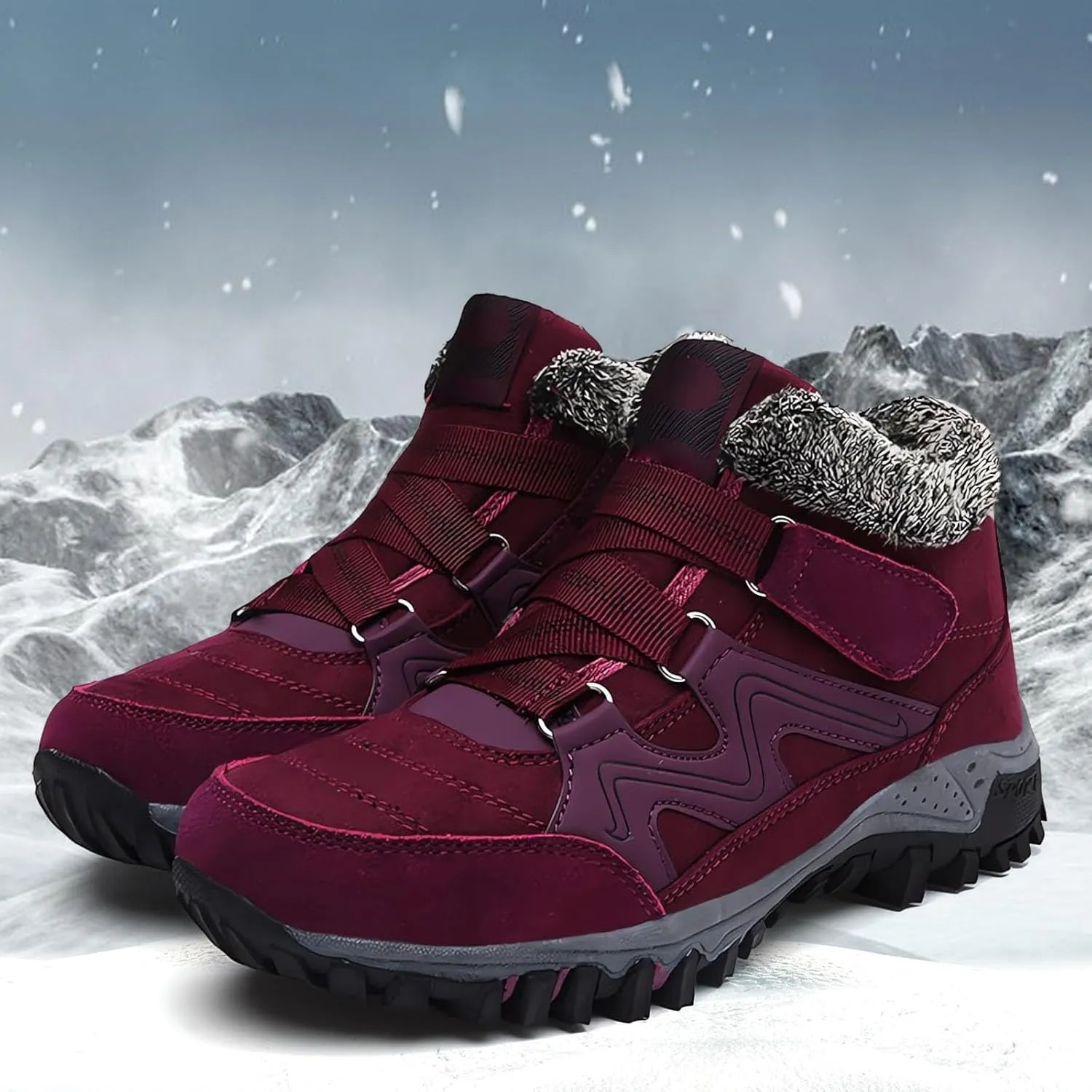 Work Boots for Men Waterproof Hiking Sneakers Ankle Booties Women's Safety Shoes Waterproof Winter Backpacking Snow Botas Warm Water Hike Grounded Footwear