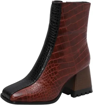 Work Boots for Women Ankle Womens Ankle Booties Black Low Heel Boots Wedge Boot Soft Sole Fashion Closed Toe Wide Fit Available